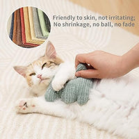 HKM-3645501 Catnip Plush Chew Toy with Bell for Kittens and Cats - Bite Resistant Teething Toy