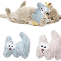 HKM-3645501 Catnip Plush Chew Toy with Bell for Kittens and Cats - Bite Resistant Teething Toy