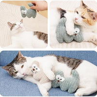 HKM-3645501 Catnip Plush Chew Toy with Bell for Kittens and Cats - Bite Resistant Teething Toy