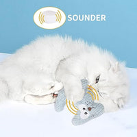 HKM-3645501 Catnip Plush Chew Toy with Bell for Kittens and Cats - Bite Resistant Teething Toy