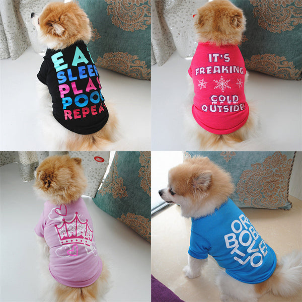HKM-3646397 Cute Cartoon Dog Clothing for Pets - Casual Skirt Style, Multiple Sizes Available