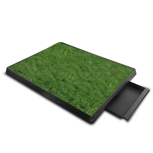 HKM-3647677 Artificial Grass Potty Training Pad for Dogs and Cats - 3-Layer Easy Clean Toilet Trainer Mat