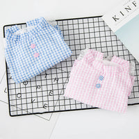 HKM-3648573 Summer Princess Dress for Small Dogs in Blue and Pink - Lightweight Polyester, Multiple Sizes Available