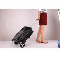 HKM-364883 Foldable Baby Stroller with Removable Front Armrest and PU Zipper Handle Cover