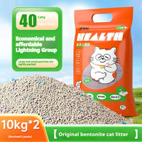 HKM-3649469 Bentonite Cat Litter with Original Lemon and Lavender Scents, Low Dust Formula