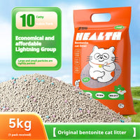 HKM-3649469 Bentonite Cat Litter with Original Lemon and Lavender Scents, Low Dust Formula