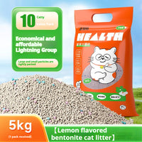 HKM-3649469 Bentonite Cat Litter with Original Lemon and Lavender Scents, Low Dust Formula