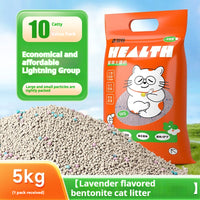 HKM-3649469 Bentonite Cat Litter with Original Lemon and Lavender Scents, Low Dust Formula