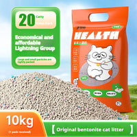HKM-3649469 Bentonite Cat Litter with Original Lemon and Lavender Scents, Low Dust Formula