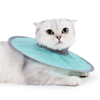 HKM-3649981 Pet Circle Collar for Cats - Light Blue, Pink, Fruit Green - Size M, L, XL, Polyester Material