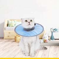 HKM-3649981 Pet Circle Collar for Cats - Light Blue, Pink, Fruit Green - Size M, L, XL, Polyester Material