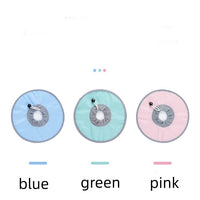 HKM-3649981 Pet Circle Collar for Cats - Light Blue, Pink, Fruit Green - Size M, L, XL, Polyester Material