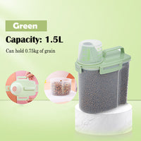 HKM-3650237 Moisture-Proof Cat Food Storage Barrel - Sealed Snack Container in Multiple Sizes