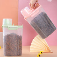 HKM-3650237 Moisture-Proof Cat Food Storage Barrel - Sealed Snack Container in Multiple Sizes
