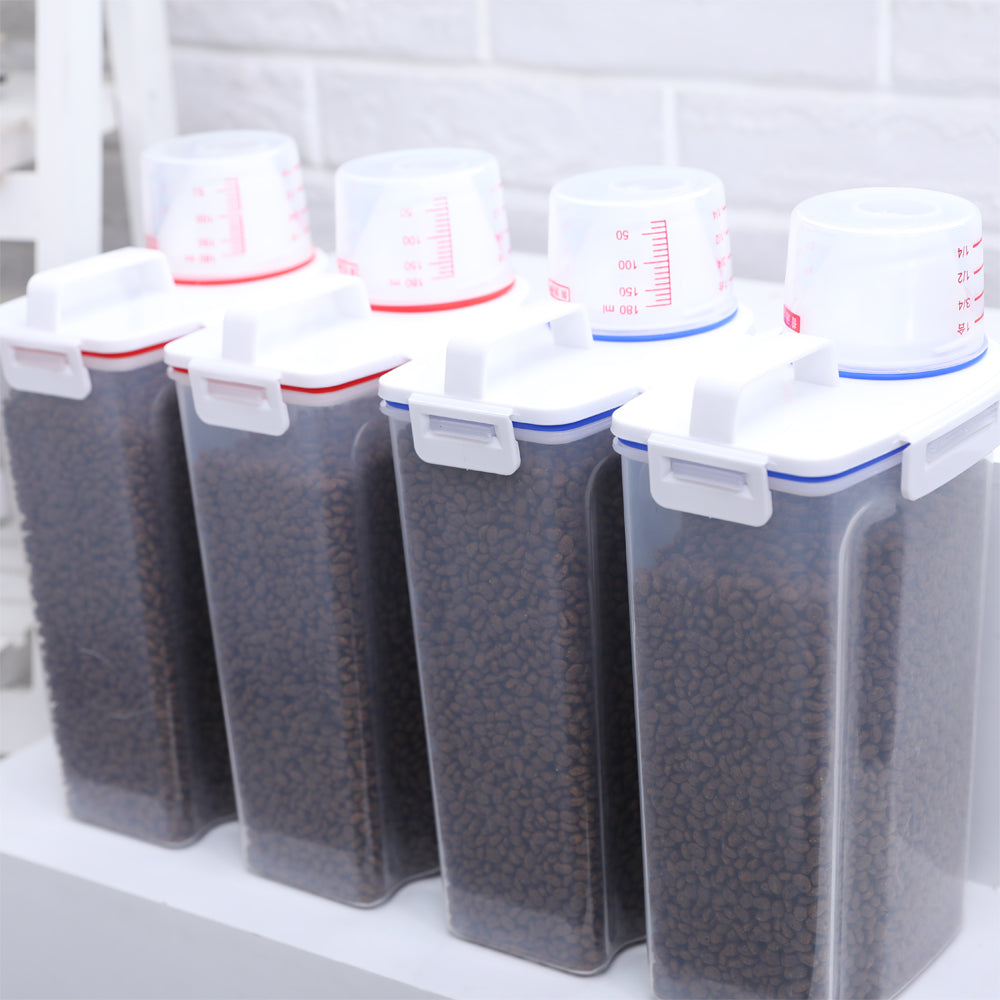 HKM-3650237 Moisture-Proof Cat Food Storage Barrel - Sealed Snack Container in Multiple Sizes