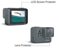 HKM-365075 Tempered Glass Lens & LCD Screen Protectors for GoPro Hero 5/6/7