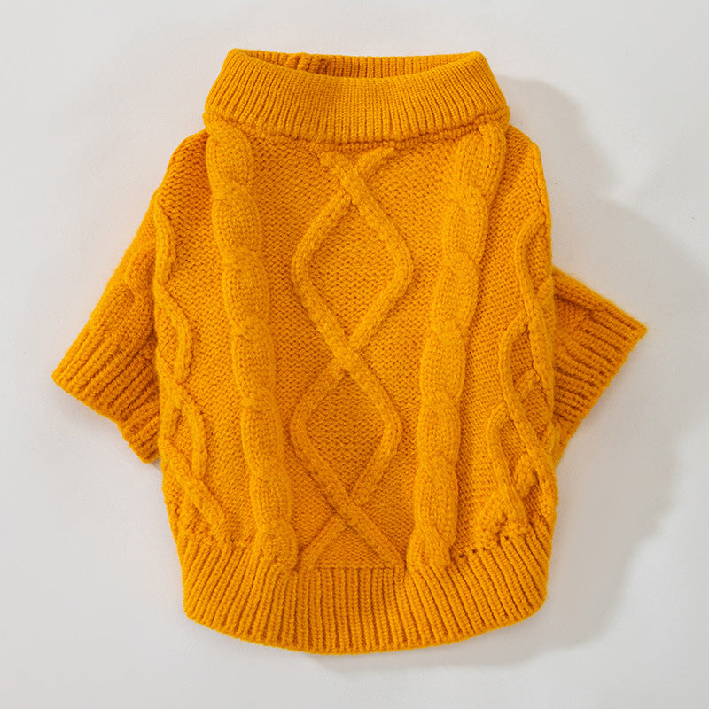 HKM-3651773 Spring Knitted Rib Sweater for Small Dogs and Cats in Multiple Colors