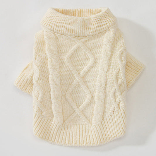 HKM-3651773 Spring Knitted Rib Sweater for Small Dogs and Cats in Multiple Colors