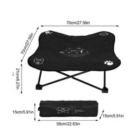 HKM-3652413 Detachable Outdoor Folding Pet Bed with Waterproof Oxford Cloth and Aluminum Alloy Frame