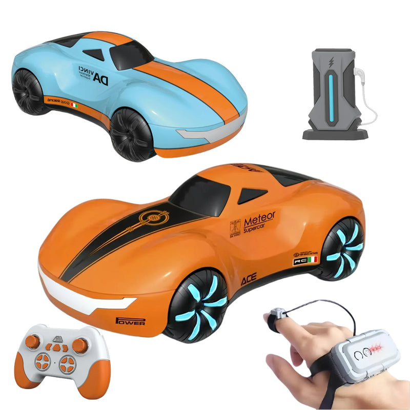 HKM-365267 2.4GHz Remote Control 360° Rotating Stunt Car – Dual Control Gesture Sensing RC Drift Car for Ages 5+
