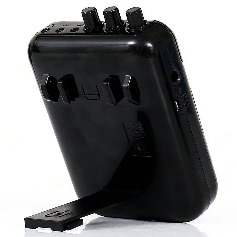 HKM-365331 Rechargeable Mini Speaker with Guitar Volume and Pitch Control, Microphone Input, and Music Playback Function