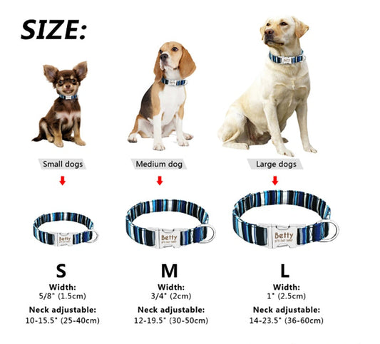 HKM-3653565 Adjustable High Reflective Dog Collar for Small, Medium, and Large Breeds - Comfortable and Breathable with Night Visibility