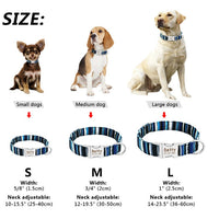 HKM-3653565 Adjustable High Reflective Dog Collar for Small, Medium, and Large Breeds - Comfortable and Breathable with Night Visibility