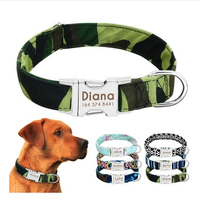 HKM-3653565 Adjustable High Reflective Dog Collar for Small, Medium, and Large Breeds - Comfortable and Breathable with Night Visibility