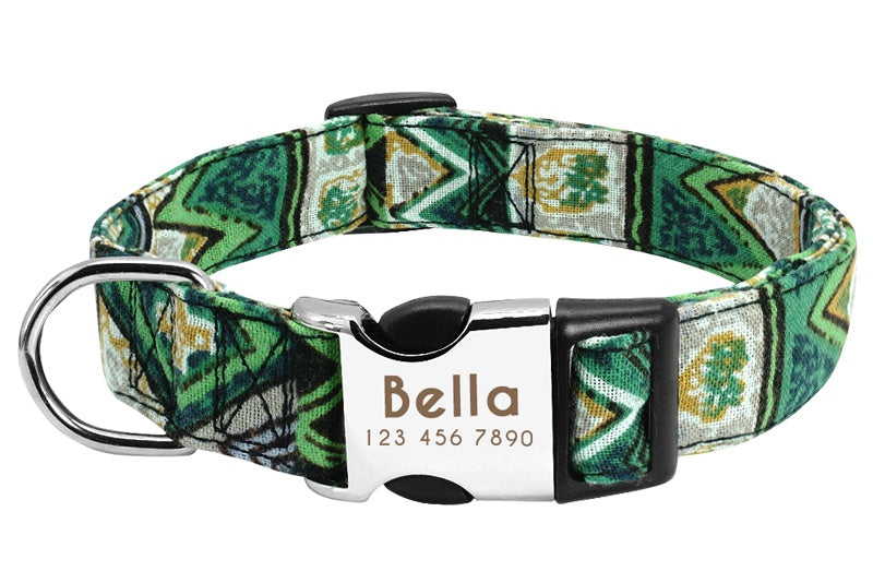 HKM-3653565 Adjustable High Reflective Dog Collar for Small, Medium, and Large Breeds - Comfortable and Breathable with Night Visibility