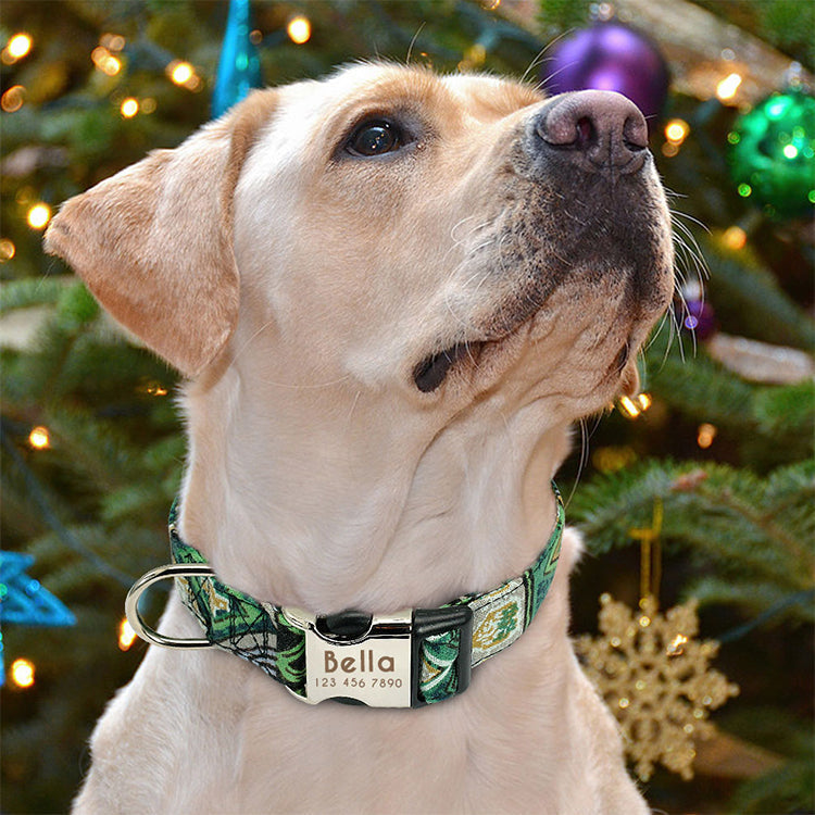 HKM-3653565 Adjustable High Reflective Dog Collar for Small, Medium, and Large Breeds - Comfortable and Breathable with Night Visibility