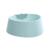 HKM-3653949 Strawberry Grain Pet Bowl for Cats - Durable PP Plastic in Green, Pink, and Gray
