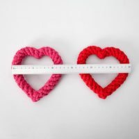 HKM-3654589 Cotton Rope Woven Love Toy for Pets - Pink, Red, Rose Red - 11CM