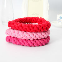 HKM-3654589 Cotton Rope Woven Love Toy for Pets - Pink, Red, Rose Red - 11CM