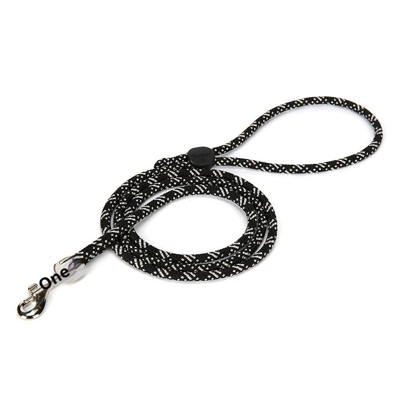 HKM-3655229 Colorful Adjustable Nylon Pet Leash with Zinc Alloy Hooks and Plastic Buckle