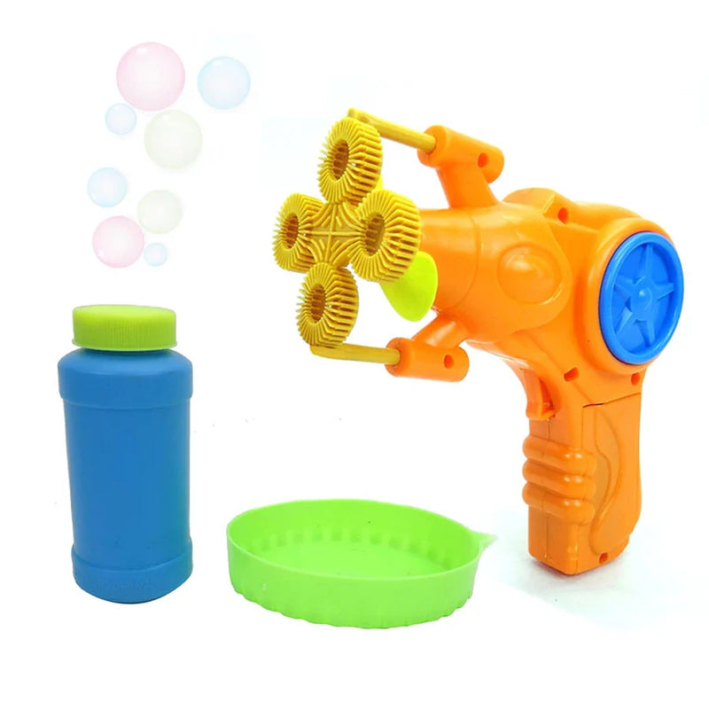 HKM-365651 Battery Operated Bubble Gun for Kids - Fun Plastic Toy Ages 2 to 7