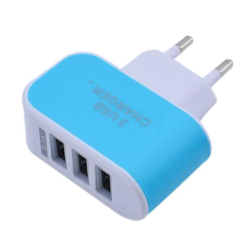 HKM-365715 Plastic Travel USB Charger - 220V Input, 5V Output, 1000mA Charging Current