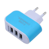HKM-365715 Plastic Travel USB Charger - 220V Input, 5V Output, 1000mA Charging Current