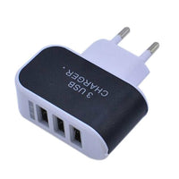HKM-365715 Plastic Travel USB Charger - 220V Input, 5V Output, 1000mA Charging Current