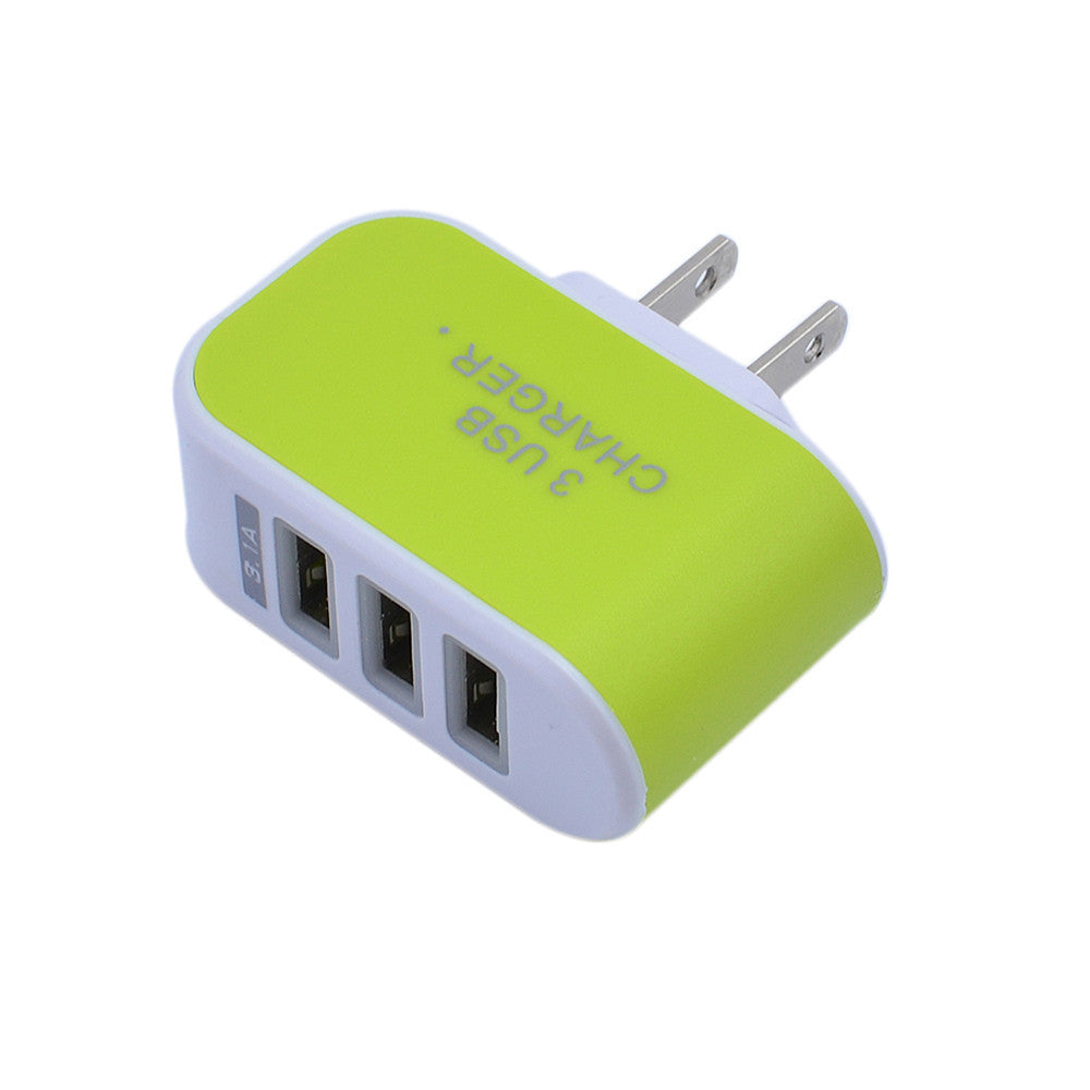 HKM-365715 Plastic Travel USB Charger - 220V Input, 5V Output, 1000mA Charging Current