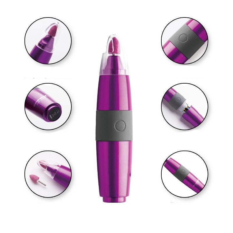 HKM-3657533 Electric Nail Polisher with Two Toenail Polishers and Abrasive Head Protector