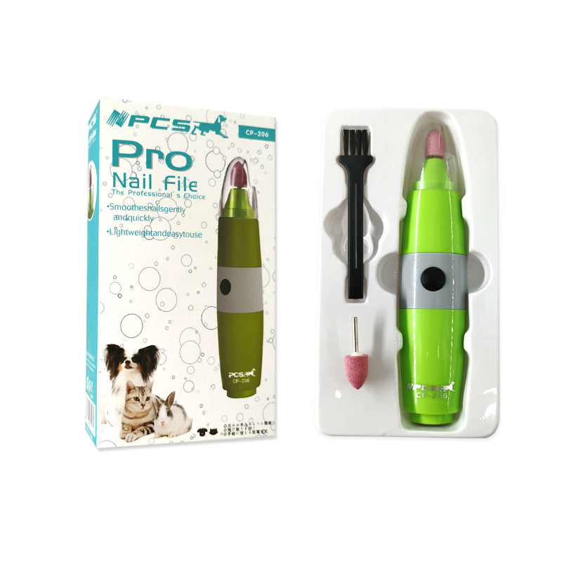 HKM-3657533 Electric Nail Polisher with Two Toenail Polishers and Abrasive Head Protector