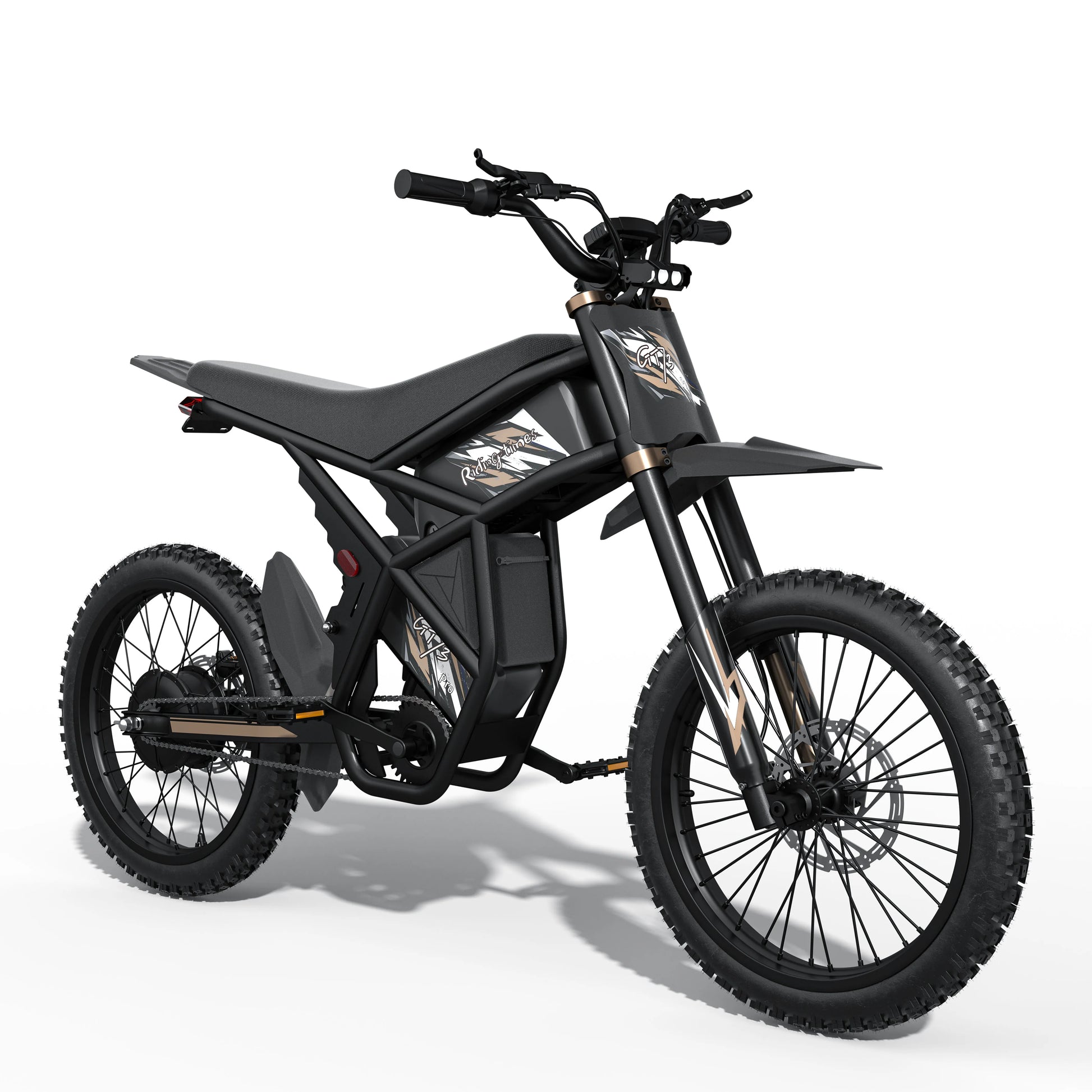 HKM-365779 Electric Dirt Bike GT73 Pro - 140KM Range, 338Nm Torque, 60V Lithium Battery, Hydraulic Disc Brakes, Off-Road Tires