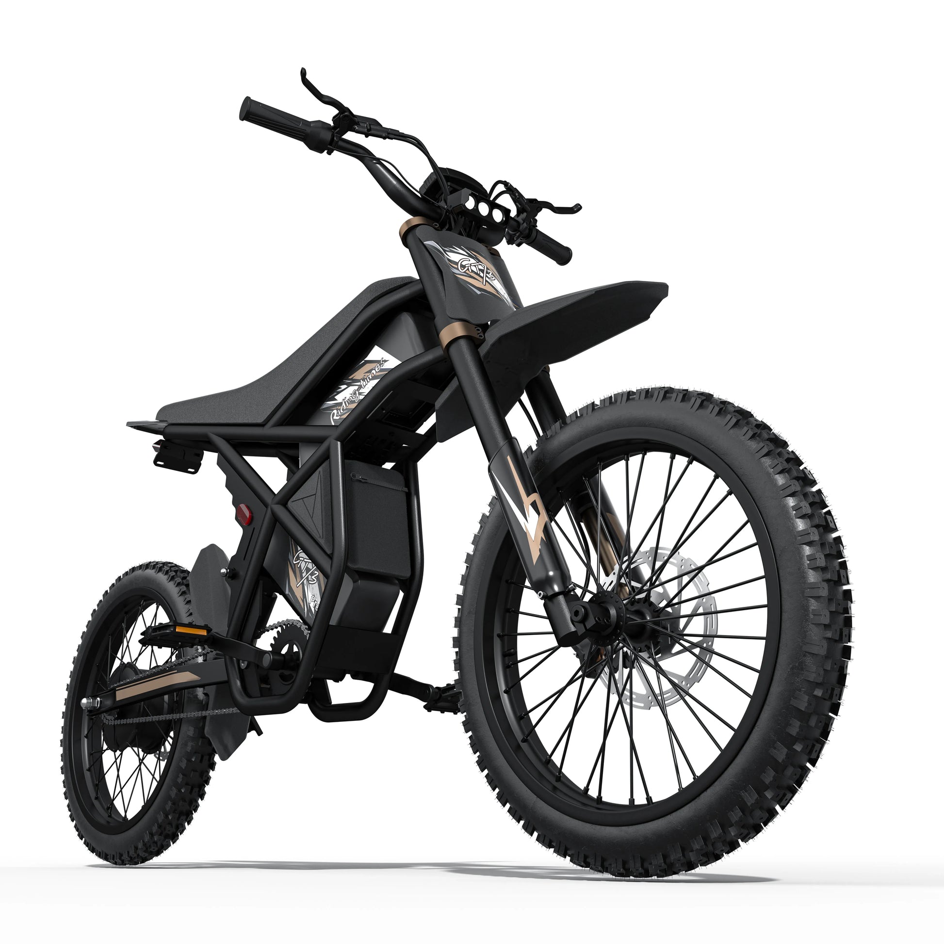 HKM-365779 Electric Dirt Bike GT73 Pro - 140KM Range, 338Nm Torque, 60V Lithium Battery, Hydraulic Disc Brakes, Off-Road Tires