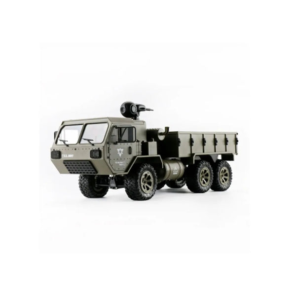 HKM-365843 1/16 Scale 6WD Remote Control Military Pickup Truck with Camera - Ready-to-Go Off-Road Vehicle for All Ages