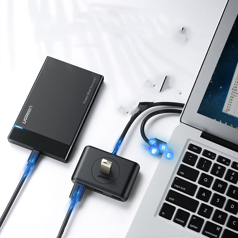 HKM-365907 USB 3.0 Multi-Port Extender Hub for Desktop Computers - High-Speed Data Transfer (300mb/s)
