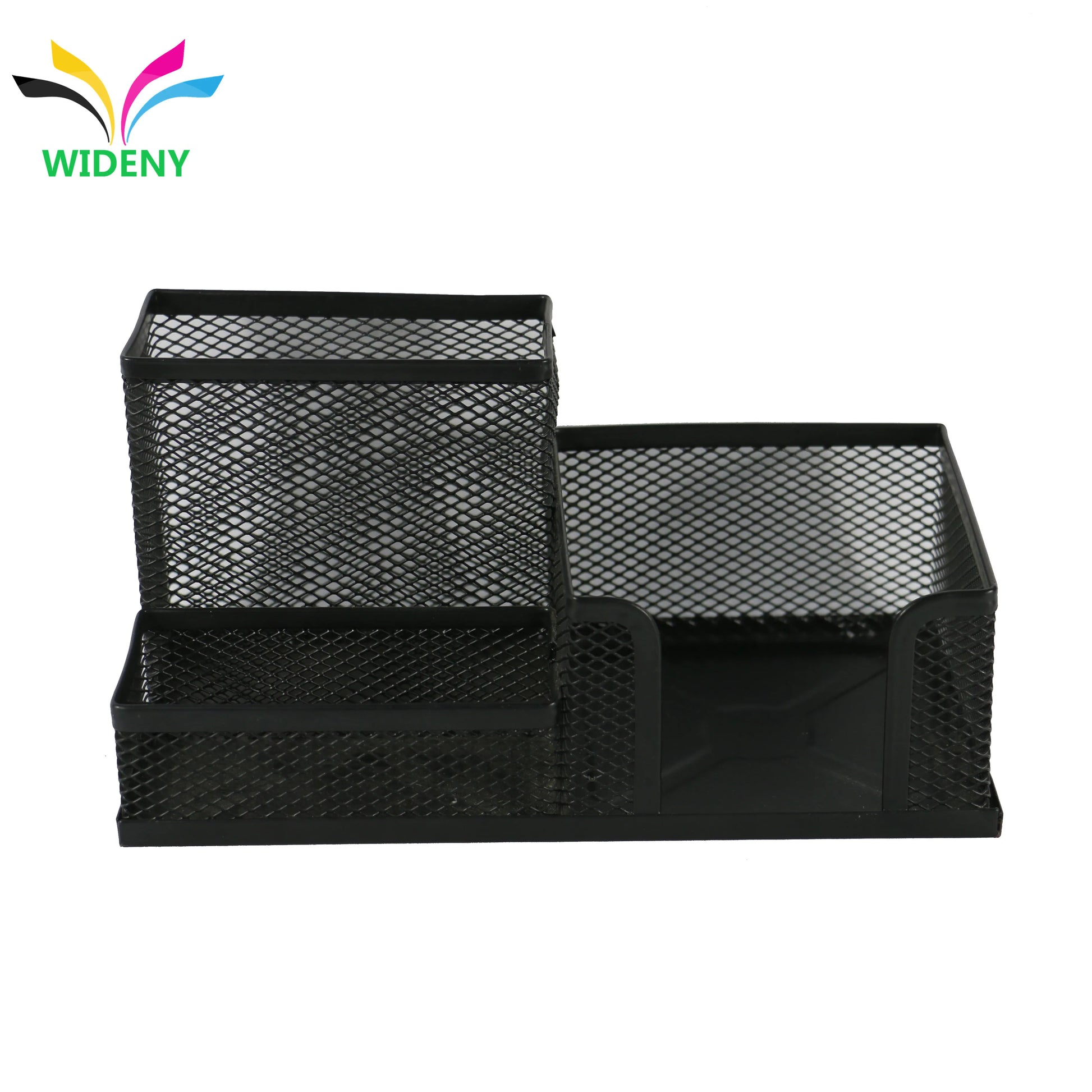 HKM-365971 Metal Desktop Organizer with Pen and Card Holder for Office and School Use