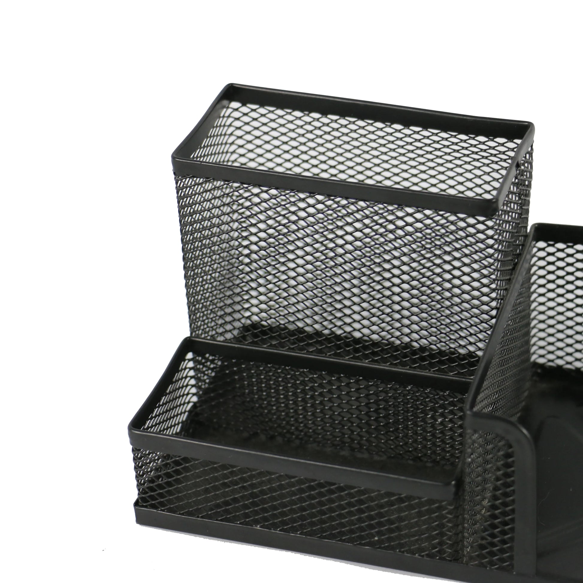 HKM-365971 Metal Desktop Organizer with Pen and Card Holder for Office and School Use