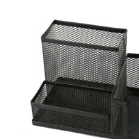HKM-365971 Metal Desktop Organizer with Pen and Card Holder for Office and School Use