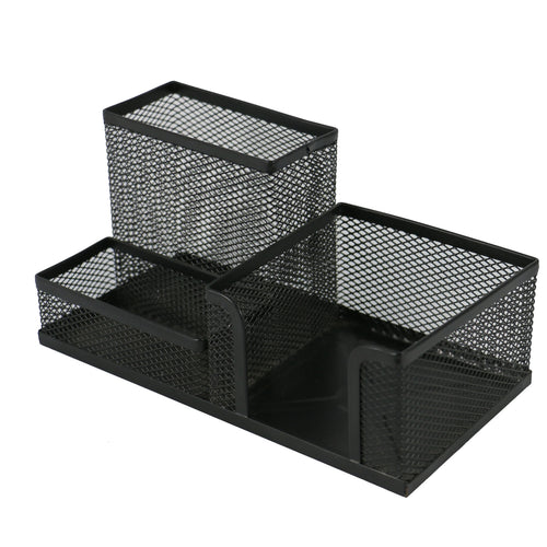 HKM-365971 Metal Desktop Organizer with Pen and Card Holder for Office and School Use