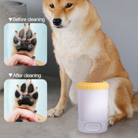 HKM-3660989 Automatic Pet Foot Washing Cup for Dogs and Cats - Cleaning Tool for Paws, 14.4x9.2cm, 500g